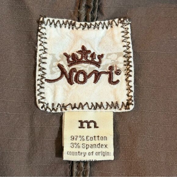 Country of Origin Chocolate Brown Women's Vest Button Up Lace Up Pockets Fitted. - Picture 5 of 7